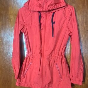 Women's Red Hooded Jacket